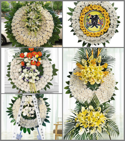 上海崇明区横沙乡富民村花圈速递